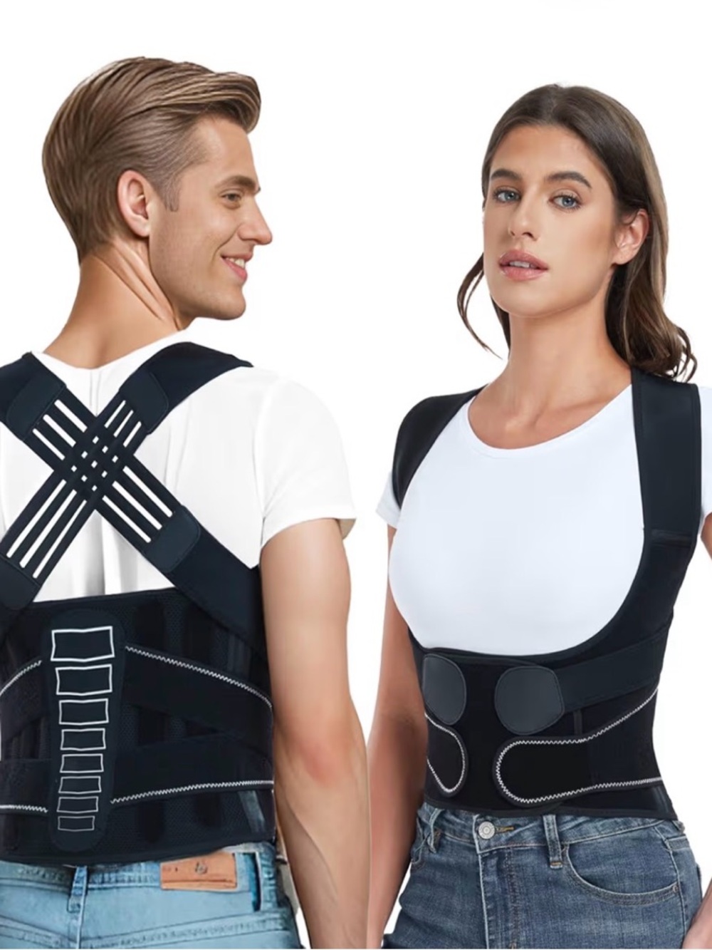 Back Brace Posture Corrector for Women and Men, Back Pain Relief - Scoliosis